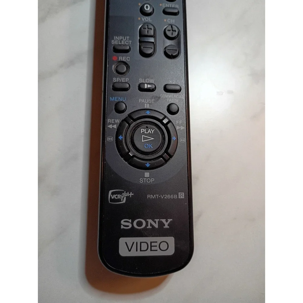 Sony RMT-V266B VCR Plus+ Remote Control for Sony Video Cassette Recorders Black